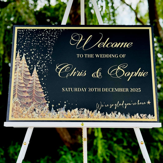 Wedding Welcome Board Wonderland