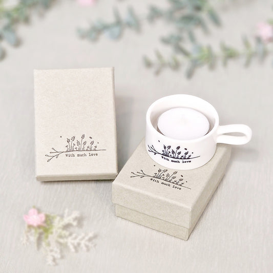 Porcelain Handled Tea Light Holder – With much love