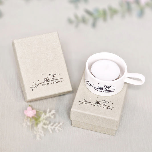 Porcelain Handled Tea Light Holder – Mum in a million