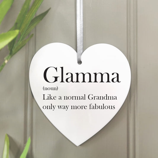 Glamma' Hanging Heart Decoration