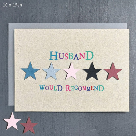 Greeting card - 5 STARS 'Husband would recommend'