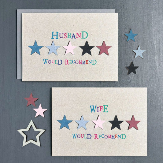 Greeting card - 5 STARS 'Husband would recommend'