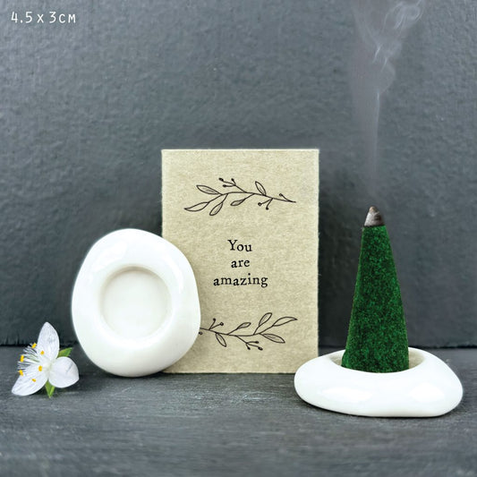 Matchbox Message incense cone - You are amazing