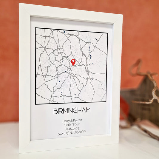Personalised Location Map Print