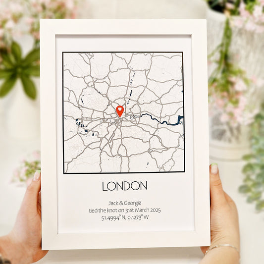 Personalised Location Map Print
