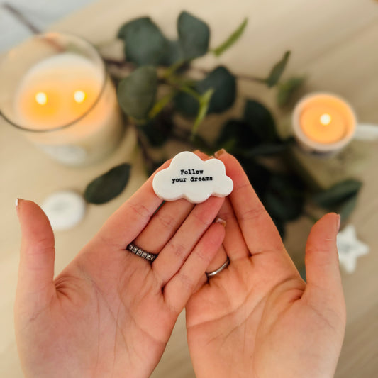 Porcelain ‘Follow your dreams’ cloud