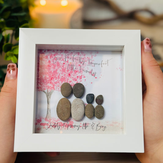 Personalised Family Pebble Picture
