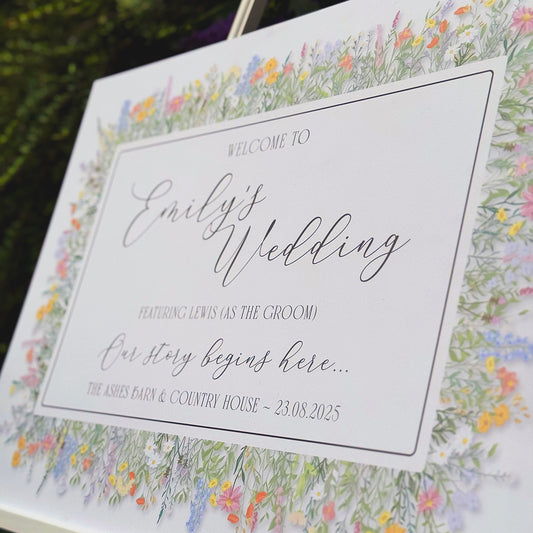 Wedding 'Featuring The Groom' Wild Flowers