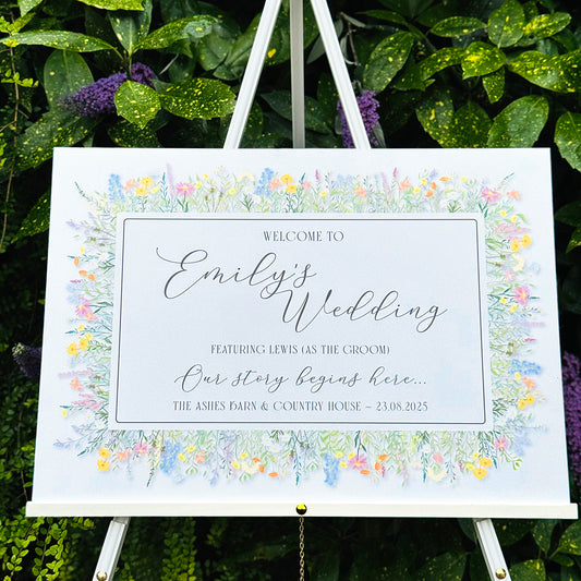 Wedding 'Featuring The Groom' Wild Flowers