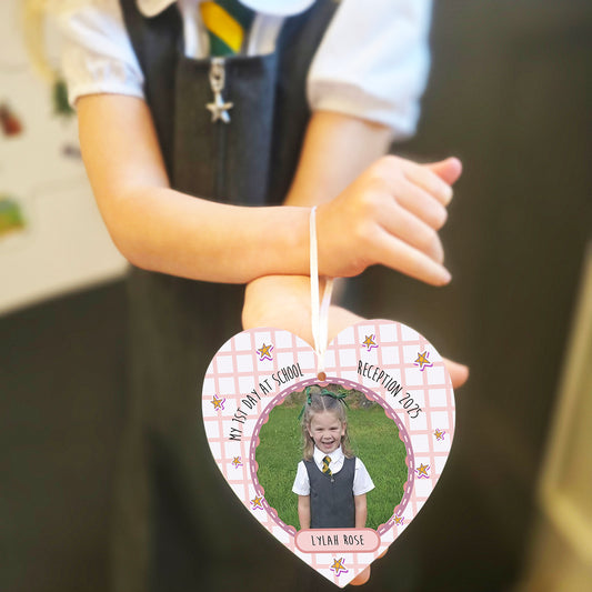 Personalised First Day of School Picture Hanging Decoration
