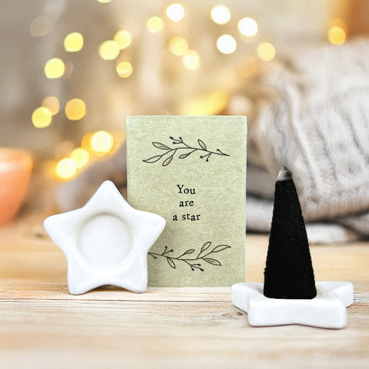 Matchbox Message incense cone - You are a star