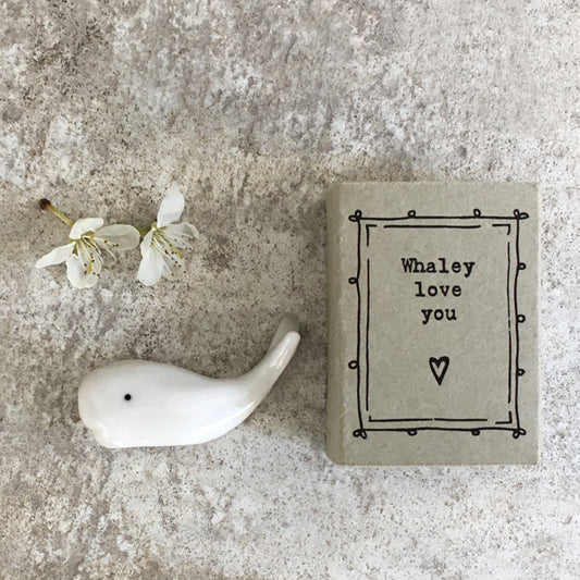 Porcelain Matchbox Message Whale – Whaley love you