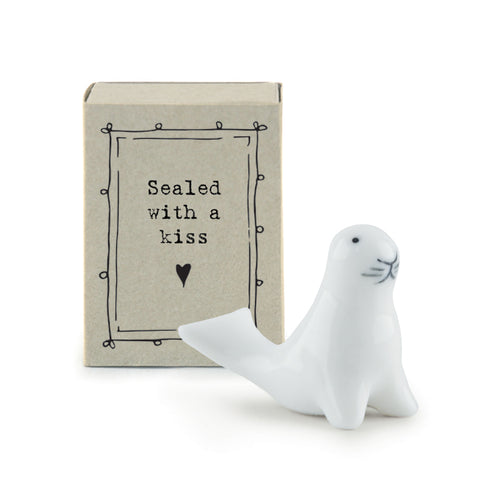 Porcelain Matchbox Message Seal – Sealed with a kiss