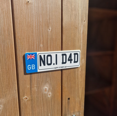 Stick Me Anywhere - Number Plate sign