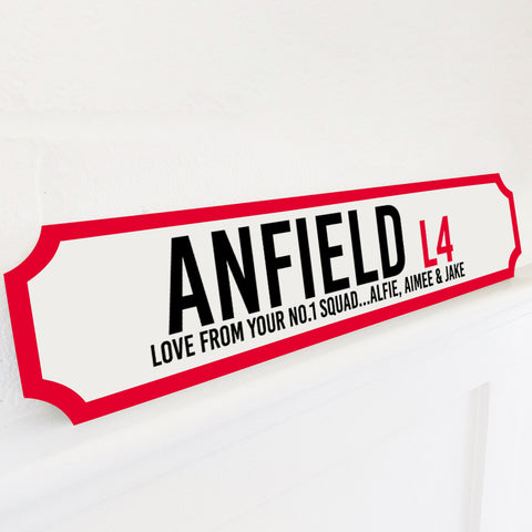 Personalised Football Stadium Street Sign Gift