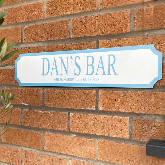 "Home Bar" Personalised Street Sign Gift