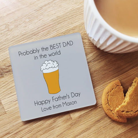 Personalised 'Probably The Best' Coaster Gift