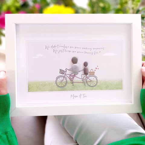 Mum/Grandparent "Making Memories" Personalised Pebble Picture Gift