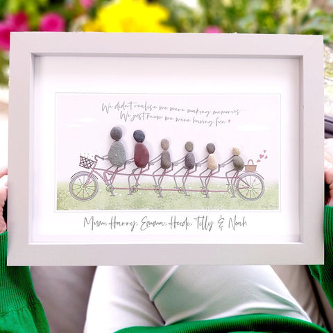 Mum/Grandparent "Making Memories" Personalised Pebble Picture Gift