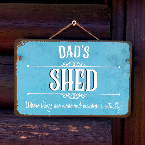 Personalised 'Shed/Man Cave' Hanging Sign Gift