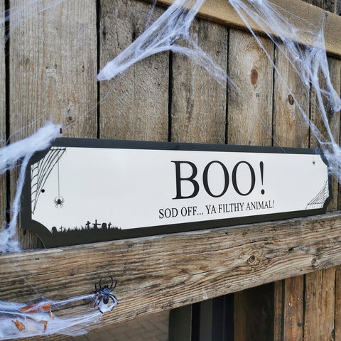 Personalised 'Trick or Treat' Halloween Street Sign