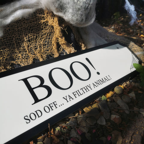 Personalised 'Trick or Treat' Halloween Street Sign