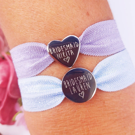 Bridesmaid' Personalised, Stretch Bracelet