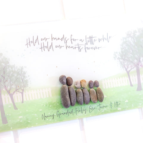 Personalised 'Walk In The Park' Pebblescape Gift