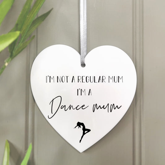 Dance Mum' Hanging Heart Decoration