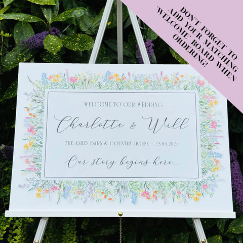 Wedding 'order of the day' Wild Flowers