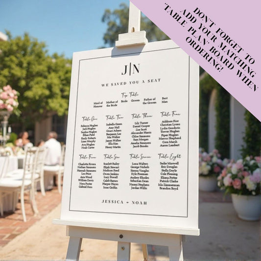 Personalised Wedding Order of the Day — Tuscany Style | Wedding Reception Stationery UK