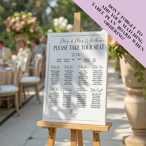 Wedding 'Featuring The Groom' Board Riviera