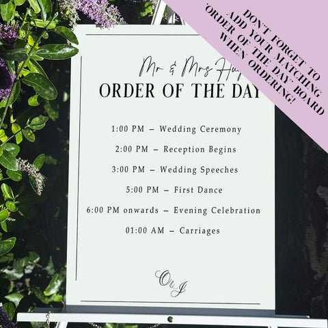 Wedding 'Featuring The Groom' Board Riviera