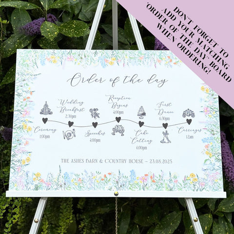 Wedding 'Featuring The Groom' Wild Flowers