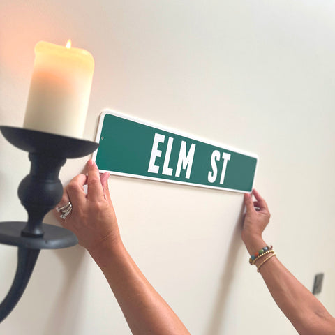 'Elm St' USA Street Sign