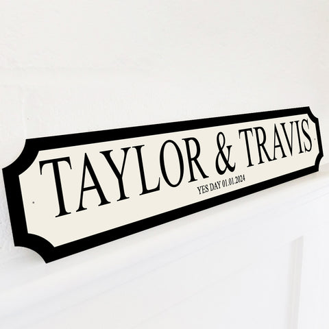 YES Day' Personalised Street Sign Gift