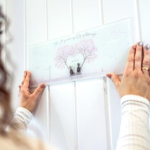 Personalised 'Engagement Love Tree' Pebblescape Gift