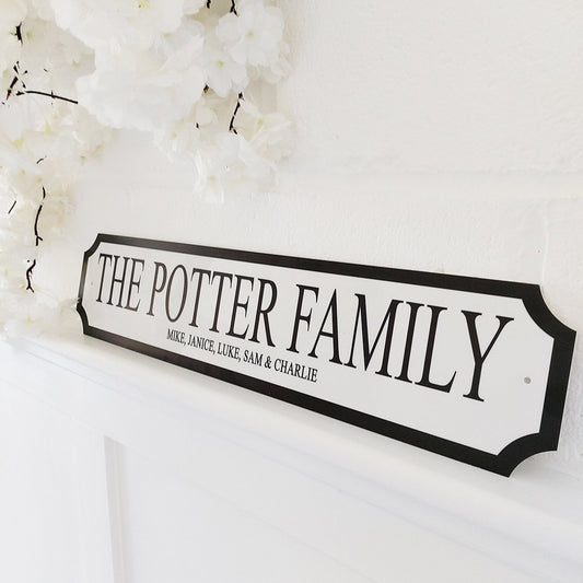 "Family" Personalised Street Sign Gift