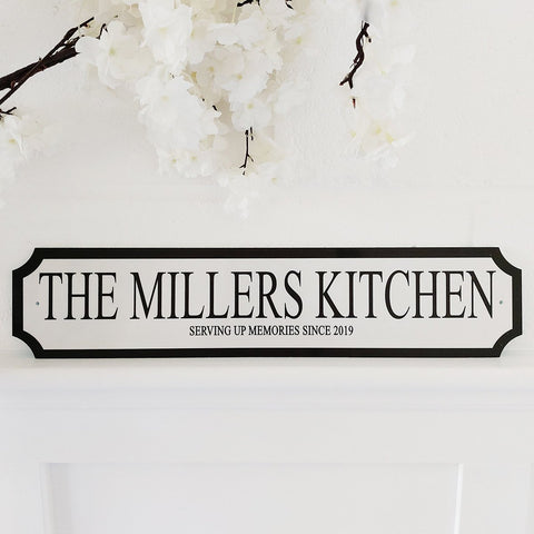 "Kitchen" Personalised Street Sign Gift