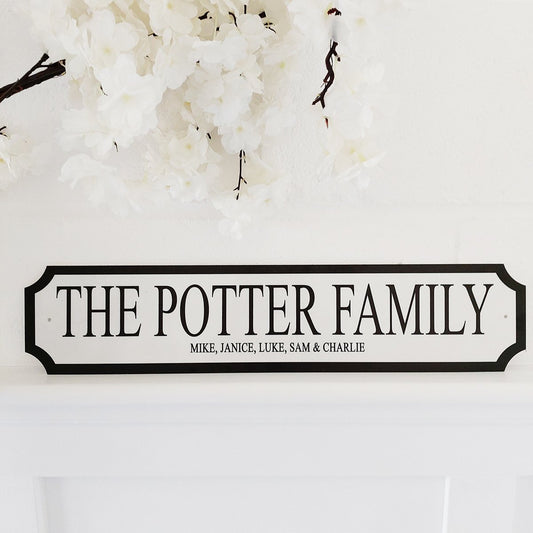 "Family" Personalised Street Sign Gift