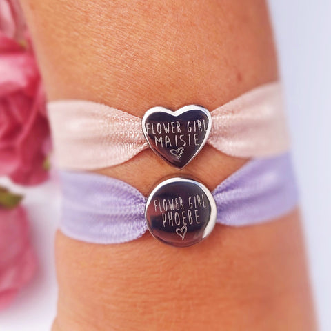 Bridal Party' Personalised, Stretch Bracelet Bundle