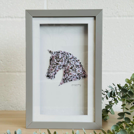 3D Framed Horse Artwork
