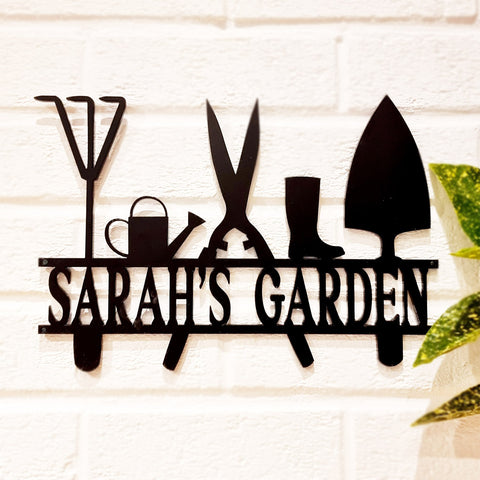 Personalised Laser Cut Acrylic 'Garden' Sign Gift