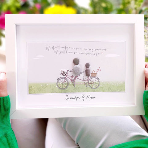 Dad/Grandparent Making Memories Personalised Pebble Picture Gift