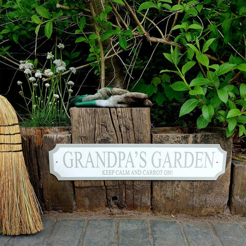 "Grandparent Garden" Personalised Street Sign Gift