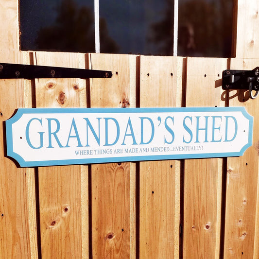 "Grandad's Shed" Personalised Street Sign Gift