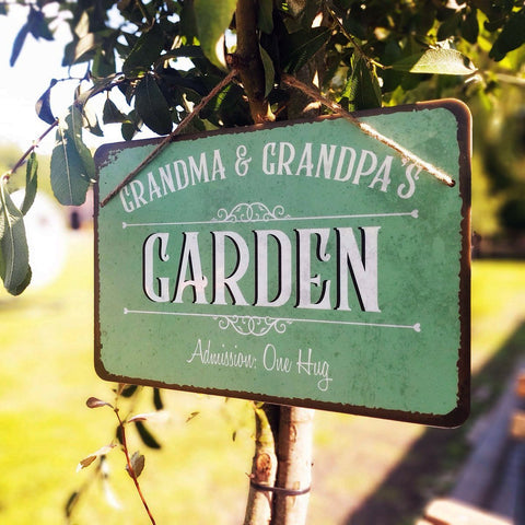 Personalised 'Garden' Hanging Sign Gift