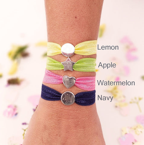 Two Line Personalised Stretch Bracelet