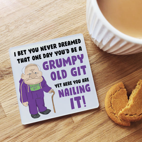 Grumpy Old Git Coaster Gift