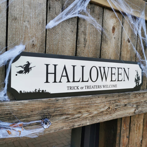 Personalised Halloween Street Sign